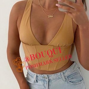 BLOGGERS FAV ZARA FAUX LEATHER CORSET TOP